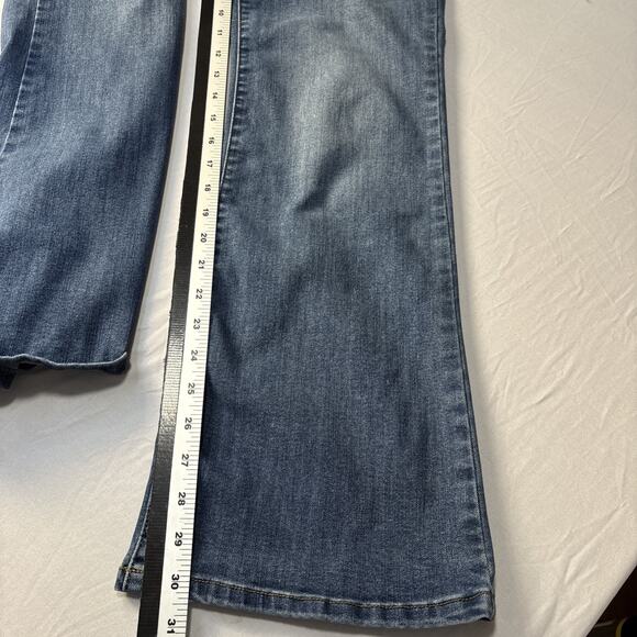 Vintage America Women's 12Bootcut Jean Mid-Rise Stretch Denim Blue Cowgirl Sexy - Picture 8 of 8